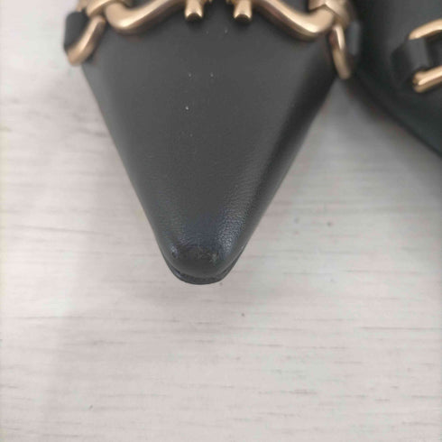チャールズキース CHARLES & KEITH チェーンリンク ポインテッドトゥパンプス レディース JPN:37