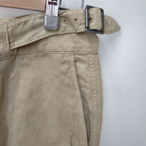 ラルフローレン RALPH LAUREN タック リネン混 ショートパンツ レディース DE:34