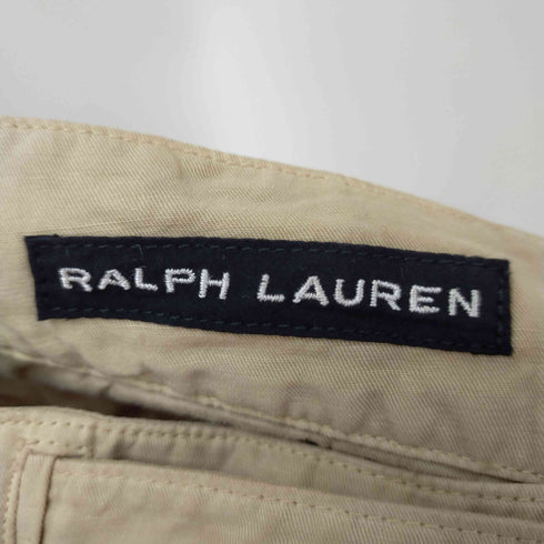 ラルフローレン RALPH LAUREN タック リネン混 ショートパンツ レディース DE:34