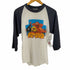 80S キャラクタープリントラグランTシャツ コピーライト入り メンズ