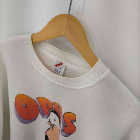ジャージーズ JERZEES 90S MADE IN USA BERKELEY BREATHED コピーライト入りコミックプリントスウェット メンズ import:L