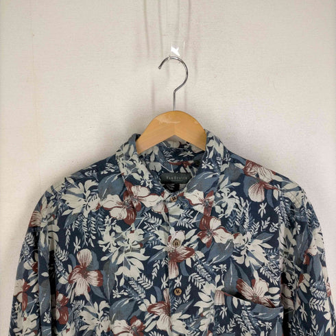 ヴァンヒューゼン VAN HEUSEN 100%シルク 総柄アロハシャツ メンズ JPN:L