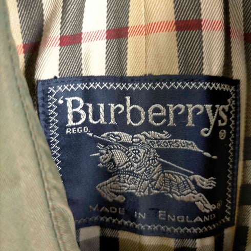 バーバリーズ BURBERRYS イングランド製 裏地ノバチェック 玉虫色 トレンチコート メンズ