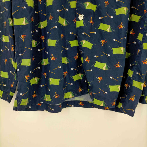 ギャップ Gap 総柄 オープンカラーシャツ メンズ JPN:L