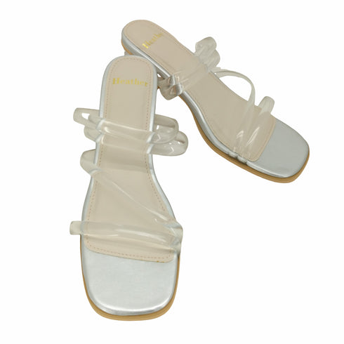 ヘザー Heather 23SS クリア ヒール サンダル レディース JPN:L