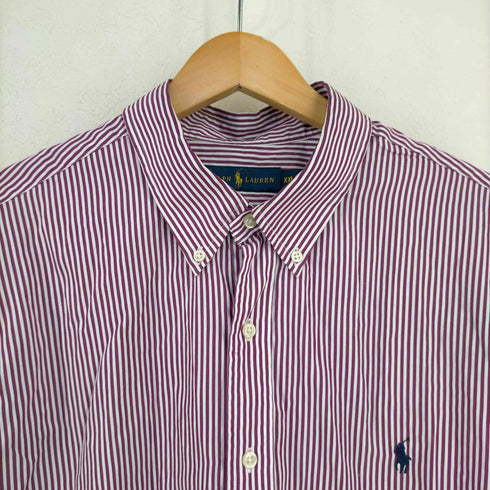 ラルフローレン RALPH LAUREN ポニー刺繍 ストライプ BDシャツ メンズ import:XXL