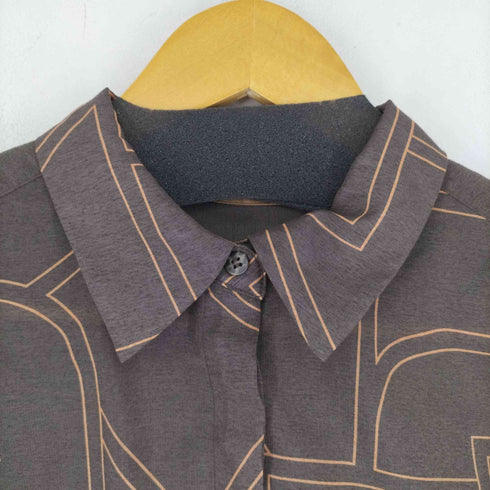 リリーブラウン Lily Brown 変形格子柄シャツ レディース ONE SIZE