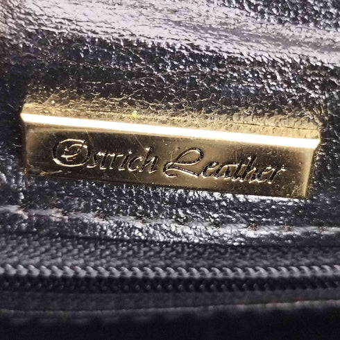 franck olivier オーストリッチレザーハンドバッグ レディース