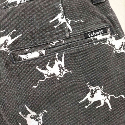 ショット Schott 牛柄 ショートパンツ メンズ US:32-33