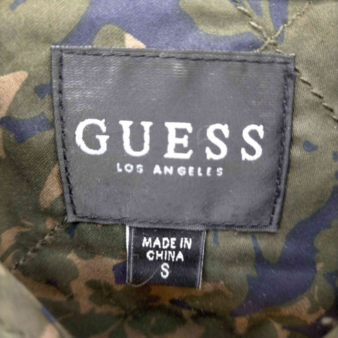 ゲス GUESS リーフ柄キルティングデザインスナップシャツ メンズ import:S