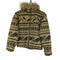 ダブルアールエル ラルフローレン RRL RALPH LAUREN 襟ファー総柄ボアジャケット メンズ import:XS
