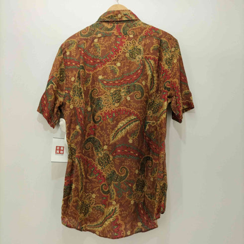 ポロバイラルフローレン Polo by RALPH LAUREN 90S 総リネン 総柄 ショートスリーブシャツ メンズ JPN:M