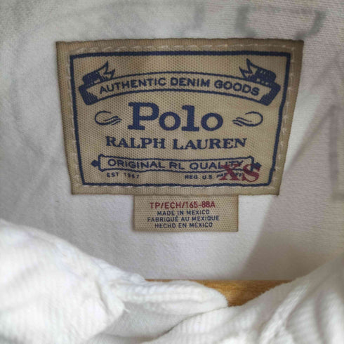 ポロラルフローレン POLO RALPH LAUREN WORDS PRINT TRUCKER JACKET ワードプリントデザインデニムトラッカージャケット メンズ import:XS