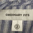 オーディナリーフィッツ Ordinary fits リネン混 バンドカラーストライプシャツ レディース 2