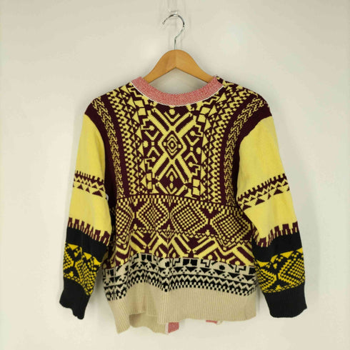 トーガプルラ TOGA PULLA Jacquard knit cardigan 2WAY ジャガード ニットカーディガン レディース JPN:36