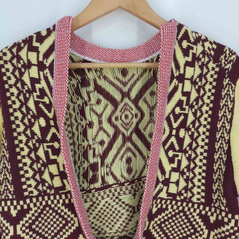トーガプルラ TOGA PULLA Jacquard knit cardigan 2WAY ジャガード ニットカーディガン レディース JPN:36