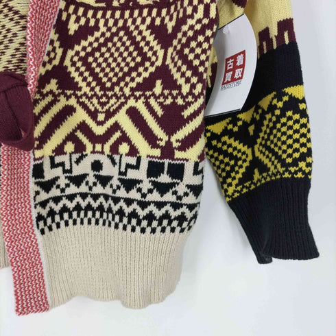 トーガプルラ TOGA PULLA Jacquard knit cardigan 2WAY ジャガード ニットカーディガン レディース JPN:36