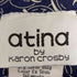 atina by karon crosby USA製 総柄 レーヨン混 スクエアネックワンピース レディース 10