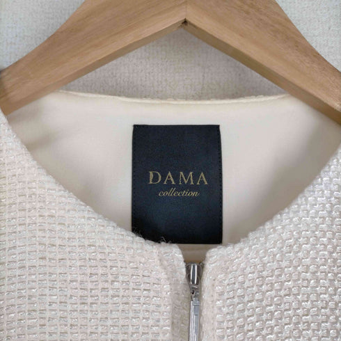 ダーマコレクション DAMA collection ノーカラージップアップジャケット レディース 9AR