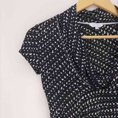 マックスマーラ MAXMARA イタリア製 千鳥格子 総柄 ブラウス レディース import:S