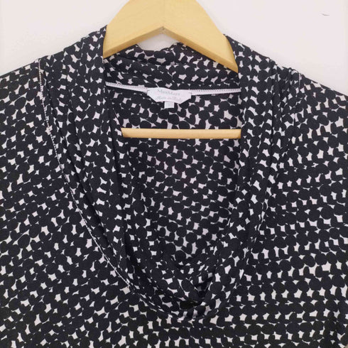 マックスマーラ MAXMARA イタリア製 千鳥格子 総柄 ブラウス レディース import:S
