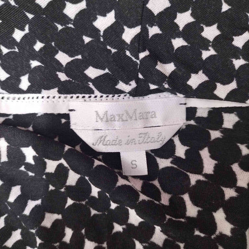 マックスマーラ MAXMARA イタリア製 千鳥格子 総柄 ブラウス レディース import:S