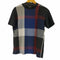 ブラックレーベルクレストブリッジ BLACK LABEL CRESTBRIDGE マルチカラー シアサッカーチェック切替 Tシャツ メンズ import:M
