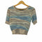 ミッソーニスポーツ MISSONI SPORTS クレイジー ボーダー S/S 3D レーヨン ニット レディース