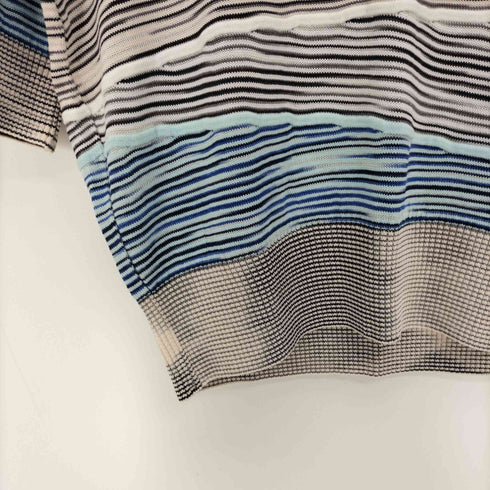 ミッソーニスポーツ MISSONI SPORTS クレイジー ボーダー S/S 3D レーヨン ニット レディース