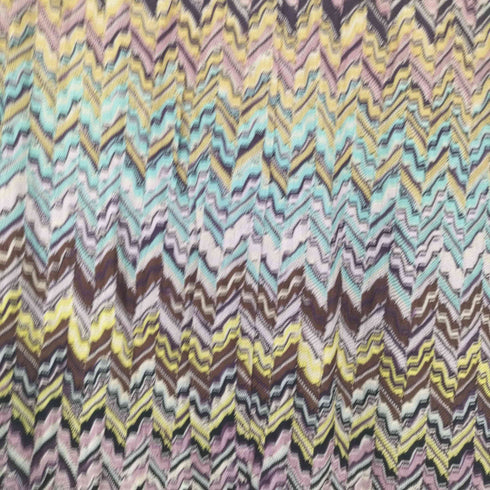 ミッソーニ MISSONI 幾何学柄 ニット ミディ丈 スカート レディース 42