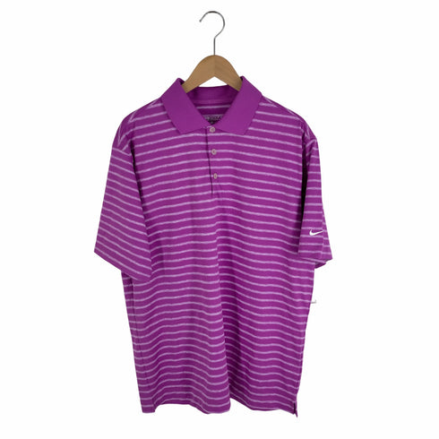 ナイキゴルフ NIKE GOLF DRY FIT ボーダー柄 ポロシャツ メンズ JPN:M