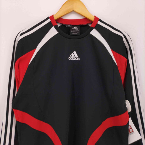 アディダス adidas 00S ワンポイントロゴ クルーネック トラック トップス メンズ JPN:M