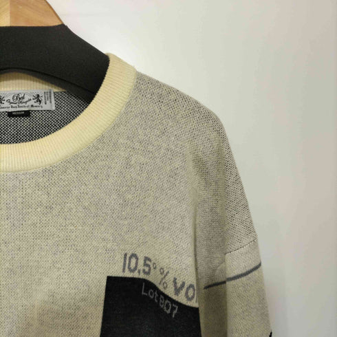 バル BAL GOOD LIFE JACQUARD COTTON CREWNECK KNIT メンズ JPN:M