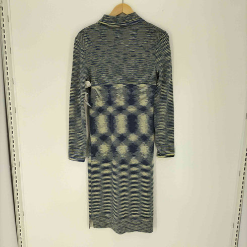 ミッソーニ MISSONI 総柄 L/S ニット シャツ ワンピース レディース