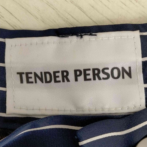 テンダーパーソン TENDER PERSON ストライプ ワイドスラックス アシンメトリー メンズ