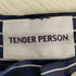 テンダーパーソン TENDER PERSON ストライプ ワイドスラックス アシンメトリー メンズ