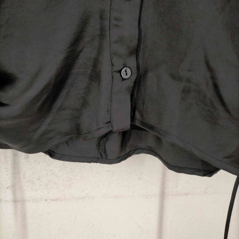 ザラ ZARA サイドリボンサテンシャツワンピース レディース JPN:XS