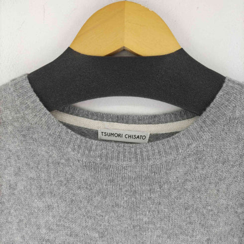 ツモリチサト TSUMORI CHISATO サイドボタン カシミア混ウールニットワンピース チュニック レディース JPN:2