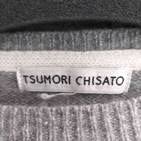 ツモリチサト TSUMORI CHISATO サイドボタン カシミア混ウールニットワンピース チュニック レディース JPN:2