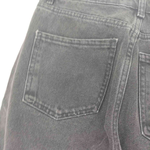 ザラ ZARA カットオフ ブラック デニム ショート パンツ レディース 36