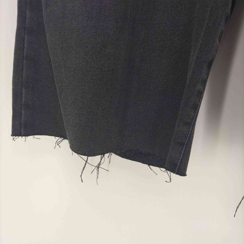 ザラ ZARA カットオフ ブラック デニム ショート パンツ レディース 36