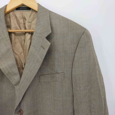 ローレンラルフローレン LAUREN RALPH LAUREN macys mens store 緑タグ 3B シルク混 ヘリンボーン テーラード ジャケット メンズ 46L
