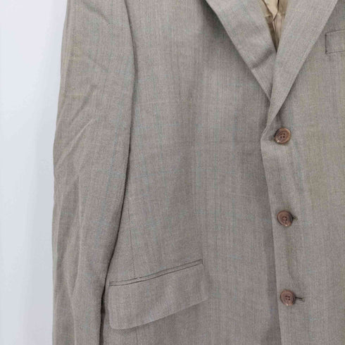 ローレンラルフローレン LAUREN RALPH LAUREN macys mens store 緑タグ 3B シルク混 ヘリンボーン テーラード ジャケット メンズ 46L