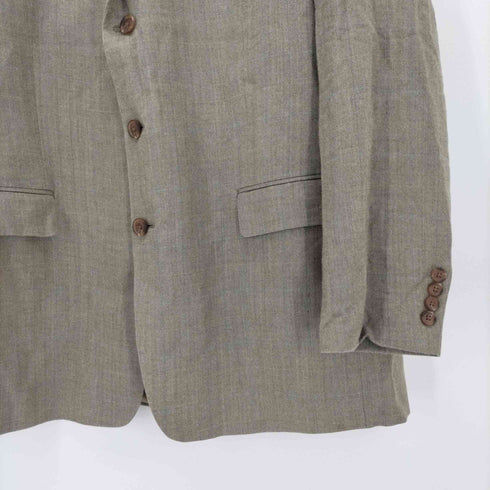 ローレンラルフローレン LAUREN RALPH LAUREN macys mens store 緑タグ 3B シルク混 ヘリンボーン テーラード ジャケット メンズ 46L