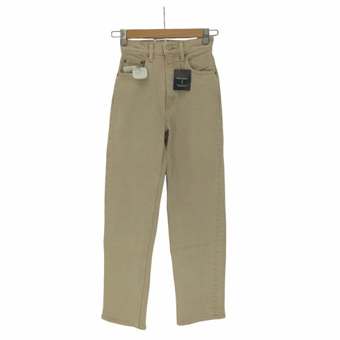 マウジー moussy PLAIN JEANS COLOR STRAIGHT デニムパンツ レディース 23