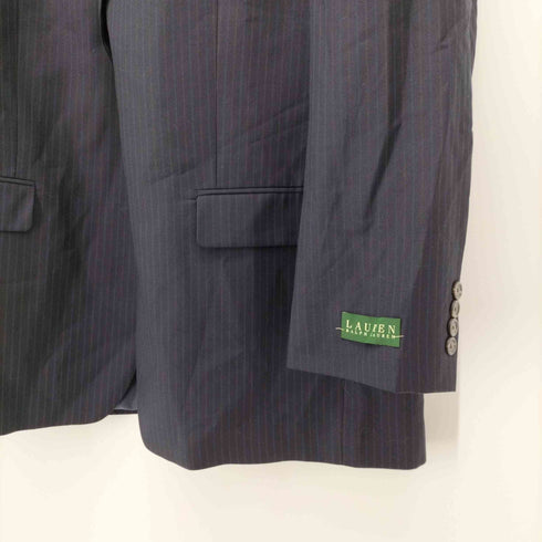 ローレンラルフローレン LAUREN RALPH LAUREN 緑タグ 2B ストライプ ウール テーラード ジャケット メンズ 46L