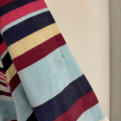 ラコステ LACOSTE ロゴ刺繍マルチカラーラガーシャツ メンズ JPN:XL