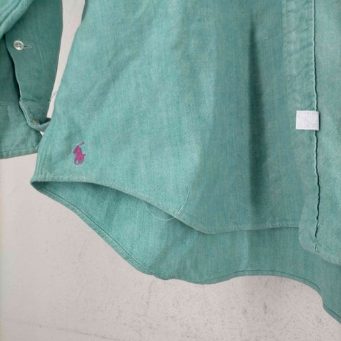 ラルフローレン RALPH LAUREN The Big Oxford 裾ポニー オックスフォードボタンダウン 長袖シャツ メンズ JPN:L