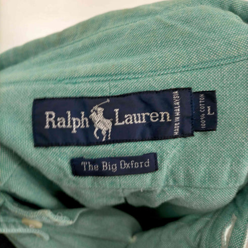 ラルフローレン RALPH LAUREN The Big Oxford 裾ポニー オックスフォードボタンダウン 長袖シャツ メンズ JPN:L