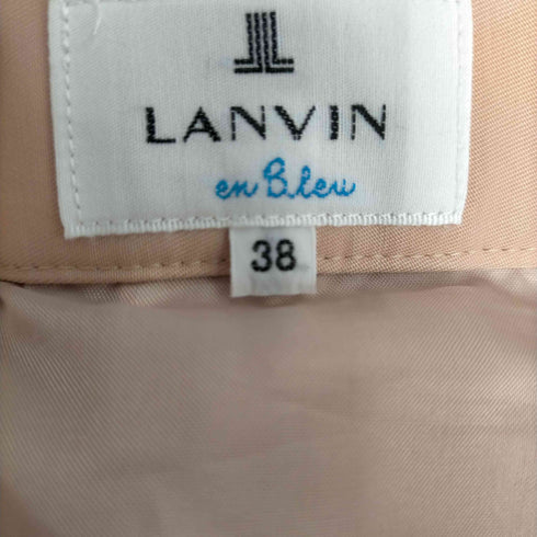 ランバンオンブルー LANVIN en Bleu プリーツフレアスカート レディース 38